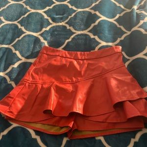 Red skirt
